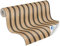 Livingwalls Carta da parati DESIGNDROP - carta da parati non tessuta preverniciato in legno nei colori marrone, beige, nero - 10,05 m x 0,53 m - Carta da parati effetto pannello - 784591