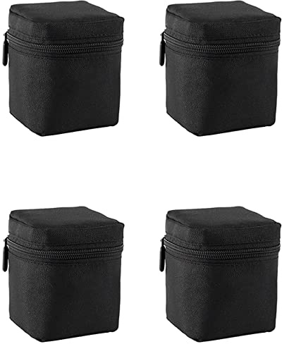 rieder 4X Bolsa para Lentes de Cámara DSLR Acolchado Grueso A Prueba de Golpes Protectora Estuche para Lentes para Cámara DSLR