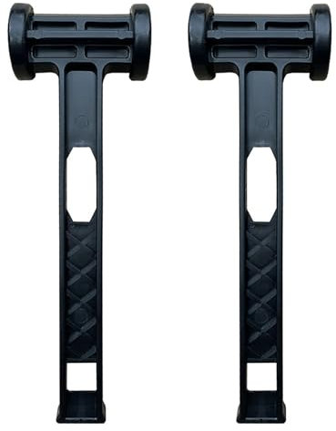 2PCS Camping Mallet Hammer, Plastic Camping Mallet, Puller Removing Tool, Mallet Tent Peg Remover, Portable Mallet Ground Nails Hammer, Hammer Accessories for Camping Hiking Fishing (Black)