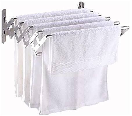Spazio Aeroter a parete Spazio Saver Away Away Rack: portabicchieri per lavanderia a parete inossidabile, facile da installare, rack di asciugatura da asciugamano da usate interno ed esterno (40 * 30
