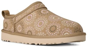 UGG Women's Classic Micro Sun Stitch Boot, Mustard Seed, 6