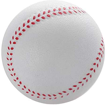 Soft Baseballs PU Leather Elastic Soft Solid Trainning Wear Resistant Base Ball Batting Practice Softball For Bat Hit Solid Standard Baseball Pu Baseball Toy Training Baseballs For Hitting Kids