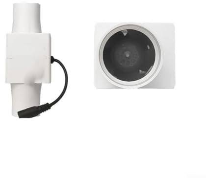Besshepplo 12V DC MINI Abluftventilator, leiser 12V Inline-Rohrventilator für die Abluftbelüftung in Badezimmern und Innengärten mit bürstenlosem Außenläufermotor (32mm)
