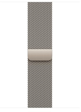 Apple Watch Band - Milanaise Armband - 42 mm - Natur - One Size, Stainless Steel