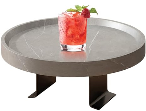 Dewireaey Bandeja para Brazo De Sofá,Mesa Auxiliar para Reposabrazos De Sofá - Organizador Ajustable con Portavasos para Bebidas Y Almacenamiento En Salón Dormitorio Apartamento Hogar Mesita De Noche