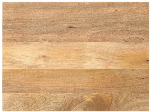 Genérico Tablero de Mesa Rectangular Madera Maciza Mango 70x50x3,8 cm,Mobiliario,Accesorios para mesas,Tableros para mesas,Marrón,9.18 KG,371523