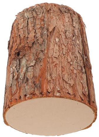 Vaguelly Stump Décor Rustique Réaliste Support Bougie Chauffe-Plat Bois Artificiel pour Mariage et Décoration de Noël Marqueur Allée Naturel et Accessoire Photo Polyvalent