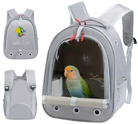 GOEDCH Scatola per il trasporto di piccoli animali: tessuto Oxford, con asta di fieno, traspirante, piccola borsa per animali domestici, pieghevole, per viaggi di animali domestici, pappagallo