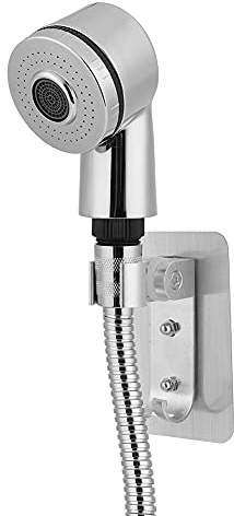 Funien Kit Lavaggio Capelli, Set Adattatori Convertitore Rubinetto Accessori, Acciaio Inossidabile, Doppio Controllo Uscita Acqua, Stile Moderno e Semplice, Installazione (set di shampoo)