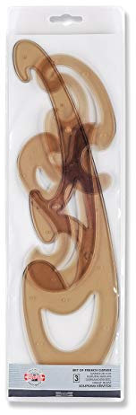 Koh-I-Noor 33750068 Schablone Burmester Kurvenschablone, 3er pack