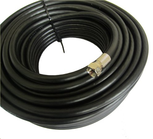 MAST DIGITAL YCAB02H Smedz 5 m RG6 Satellite TV Coax Cable Extension Kit with Fitted Compression F Connectors for Sky HD, Freesat & Virgin - Black