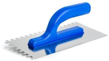 Zahnkelle - Zahnspachtel - Glättekelle gezahnt - Zahnung: 10x10mm - Modell LIGHT