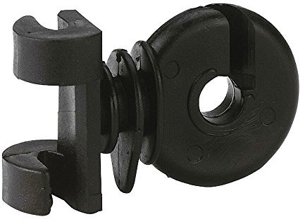 Kerbl 50 Stück Zusatzisolator Clip für Ovalpfähle Weidezaunzubehör