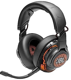 JBL Quantum One – Casque gaming USB professionel avec son immersif QuantumSphere JBL à détection de mouvement – Micro à réduction de bruit – Compatible avec PC, Playstation, Xbox – Noir