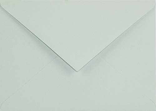 Netuno 100 x kuvert pastellgrön Keaykolour C6 114 x 162 mm 120 g färgglada högkvalitativa våtlevande från återvunnet papper ekologiskt färgat naturpapper