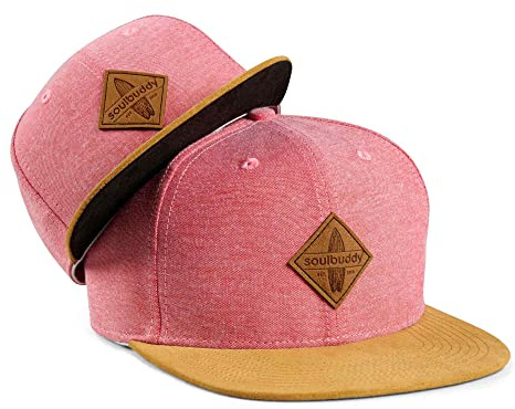 Soulbuddy Vater Sohn Baseball Cap Set – 2er Partnerlook Familie – Herren & Kinder Basecap – tolle Sommer Caps – Snapback Bundle – Papa Geschenk – One Size + 1 Kinder Cap Größe S, M oder L