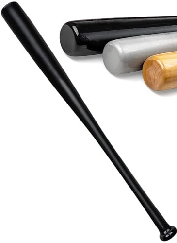 Redfield - Mazza da baseball in legno - 76 cm - tre colori a scelta - nero, grigio o legno (nero)