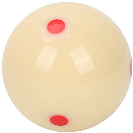 Alomejor Red Dot-Spot Poolball, 5,72 cm Weißer Spielball Harz Billard-Trainingsball Übungspoolballs für Erwachsene Kinder