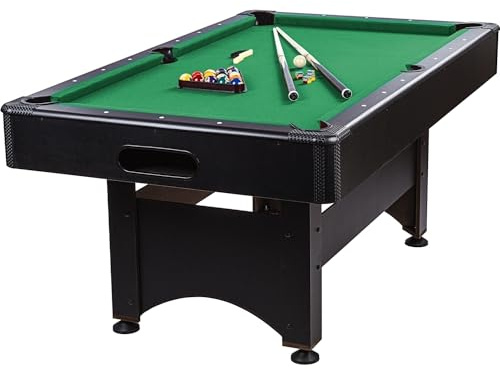 GAMES PLANET 6 ft Billardtisch Trendline“ + Zubehör, 9 Farbvarianten, 184 x 108 x 82 cm (LxBxH)