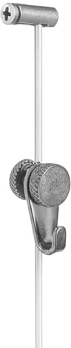 Colgadores Cuelga Cuadros RM Nylon - Soporta 15 kg | Regulable en altura sin herramientas | Cuelga varios cuadros por hilo | Ideal uso doméstico | Incluye Carril Guía y gancho (1 Unidad)