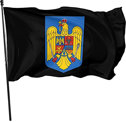 Bandierine Della Decorazione Stemma Della Romania Bandiera Bandiere Personalizzata Bandiere Da Giardino Stampa Flag Per Giardino Ristoranti Conferenza 90X150Cm