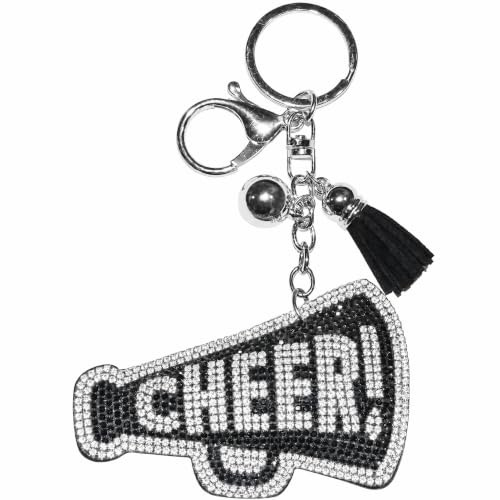 Popfizzy Bling Keychain Accessories for Women, Rhinestone Keychain, Car Keys Keychain Charms, Cute Purse Charms for Handbags