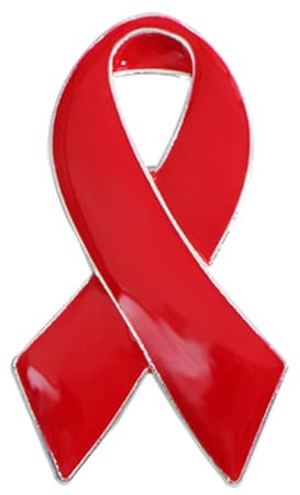Emaille Anstecknadel Prävention und Bewusstsein rote Schleife Brosche Abzeichen HIV AIDS Bewusstsein Hoffnung Anstecknadel Party Favors