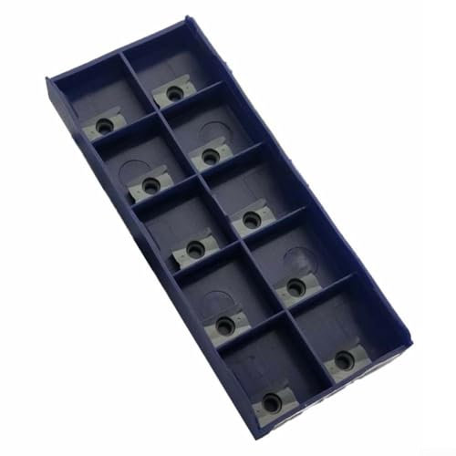 Inserti in carburo, 10 pezzi, inserti per utensili di tornitura APKT1003 PDTR Lama per fresa Inserti in carburo APKT 1003 Inserti per fresatura per semifinitura e finitura