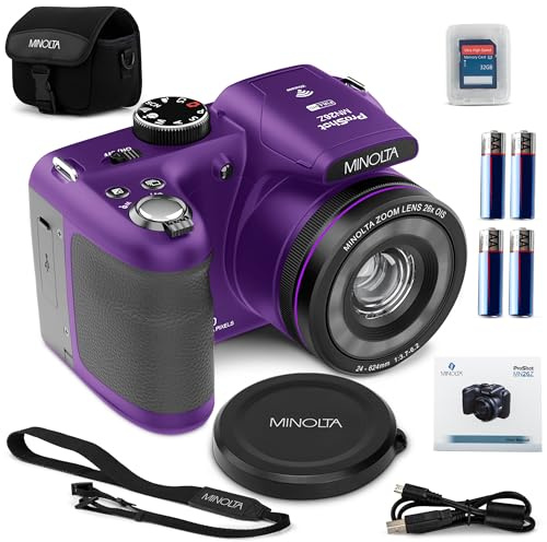 Minolta 20 megapixel digital camera with 26x optical zoom with 1080p FHD video