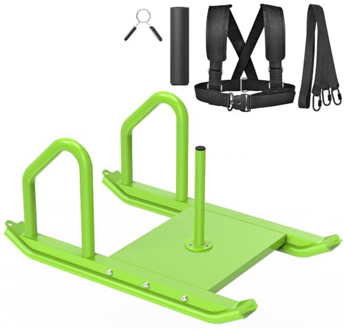 Gewichtsschlitten, Trainingsschlitten, Fitness-Krafttrainingsschlitten, Geschwindigkeitstrainingsschlitten für das Training im Freien, verbessert Geschwindigkeit und Muskelkraft, geeignet für 1 & 2