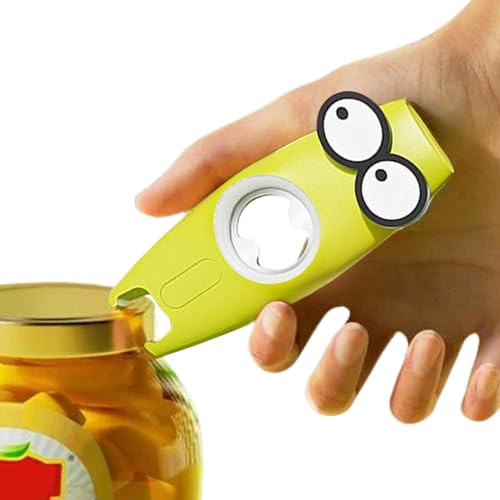 Joberio Apribottiglie per acqua, apribarattoli manuale per bevande, anche per vino e birra, apri barattoli portatile per uomini, adulti, tutte le età, amici