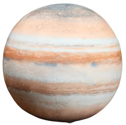 champracer Sonne, Mond, Mars und Erde Plüschkissen,Planet Kuscheltier Sternkissen, Sonne,Mond,Mars und Erde Plüschkissen, Raumdekoration, Geburtstagsgeschenke, Jungen (17 cm,Jupiter)