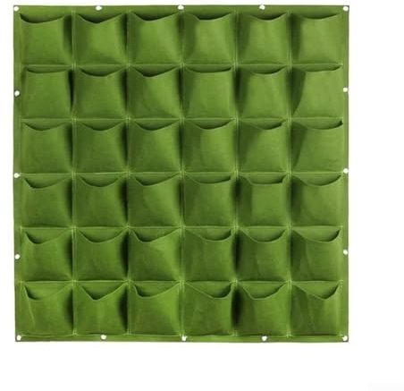 Zoegneer Grow Bags - Borsa da giardino verticale da parete, per piantare piante verticali (36 tasche)