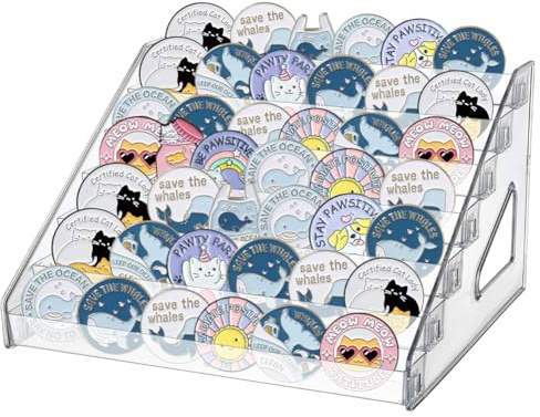 FINGERINSPIRE 7 Stufiger Acryl Riser Ausstellungsständer 31x27x18.5cm Durchsichtige Acryl Ausstellungsregale Für 35-60 Auszeichen Make Up Organizer Parfüm Organizer Ausstellungsregal Für Cupcake