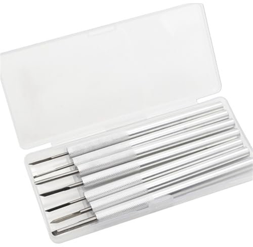 GCYEIDMA 7 Pezzi for Intaglio dell'oliva, in Miniatura, Coltello for utensile Manuale, Lavorazione del Legno, sgorbia for Incisione Kit per Intaglio del Legno