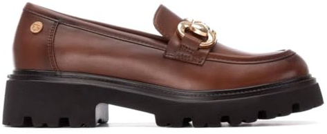 XTI - Mocasines Mujer Camel - Calzado Cómodo y Versátil - Moda Casual - Modelo 14441801 (Talla 39)