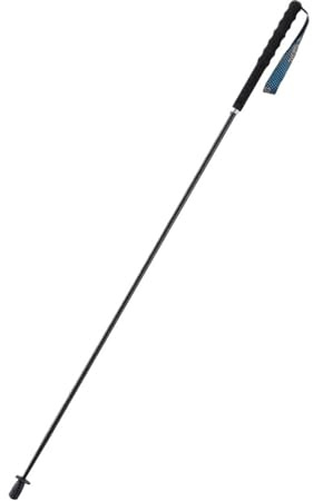 110 g ultraleichte Trekkingstöcke, zusammenklappbare Wanderstöcke, tragbare, Gehstocktaschen aus Kohlefaser(Black 120cm 1pc)