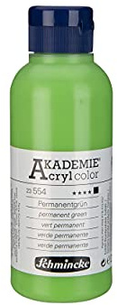 Schmincke AKADEMIE Acryl color Permanentgrün 250 ml, 23 554 027