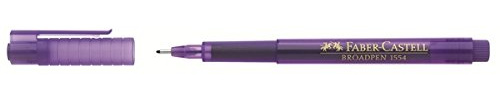 Faber-Castell Fineliner - Fine Purple 155436 1Pièce (S) (Lila, Lila, Rund, Metall)
