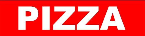 KIWISTAR - Werbeplane - Pizza - 300cmx100cm - Plane Banner Gerüstplane