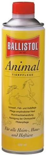 Ballistol Unisex – Erwachsene Animal Tierpflege-Öl 500ml Dose, Farblos, 6 Stück | Flüssiges Tierpflegeöl, Huf-, Schweif- und Fell-Pflege für Hund, Katze, Pferd, Hof- & Haustiere, Hof