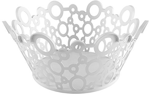 Giostyle Cestino Tondo ForMe | Bianco | D 26 cm | Made in Italy | Plastica 100% Riciclabile