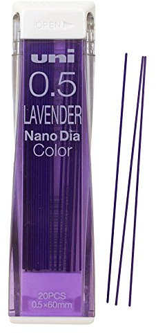 Uni Color Mechanical Pencil 0.5mm Lead, Nanodia, Lavender, 0.5mm Lead