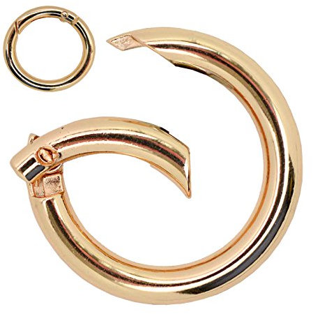 5 Ring Karabiner Innen-Ø 26mm Metall Ringkarabiner, Schlüssel, Tasche, Farbwahl
