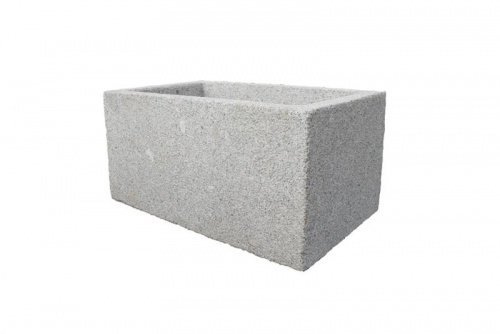 Natursteinzentrum Rhein Main Trog aus Granit grau, L/B/H ca. 80/50/40 cm, ca. 200 kg, allseits