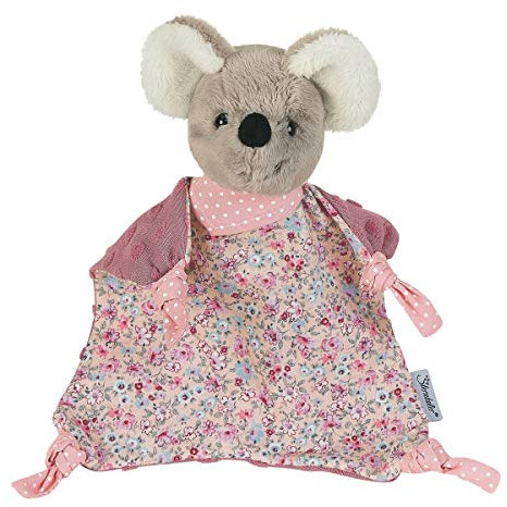 Sterntaler 3202001 Schmusetuch Maus Mabel, Für Babys ab dem 1 Monat, Größe S, 22 cm, Grau/Mehrfarbig