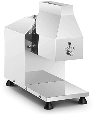 Royal Catering Fleischklopfer Edelstahl 350 W 75 U/min großer Einfüllschacht autom. Abschaltung Fleischmürbe Profi-Fleischmürber Fleischzartmacher Schnitzelpresse Steaker Fleischplattierer