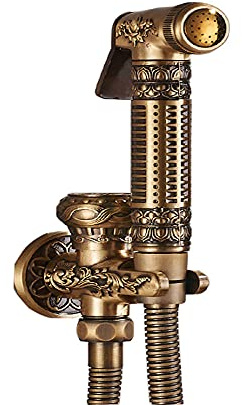 Doccino Bidet Antiquariato Spruzzatore per Bidet per WC Monocomando Monoforo Acqua Fredda Retrò Handheld Bidet Doccetta Bidet Tenuto in Mano per WC Spruzzatore di Pannolini di Stoffa