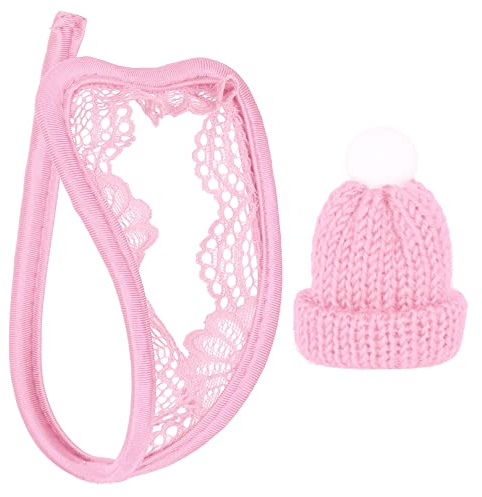 ranrann C-String Homme Sexy Hot Anneaux Mini String Ouvert Tanga Slip Thong Bikini Ficelle sous-vêtement Underwear Type A Rose Taille Unique