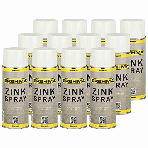 BREHMA 24x Zinkspray 400ml mit Sprühgriff